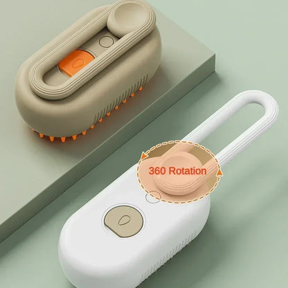 Brosse Vapeur 3-en-1 pour Chien et Chat – Nettoyage, Massage et Toilettage à Vapeur