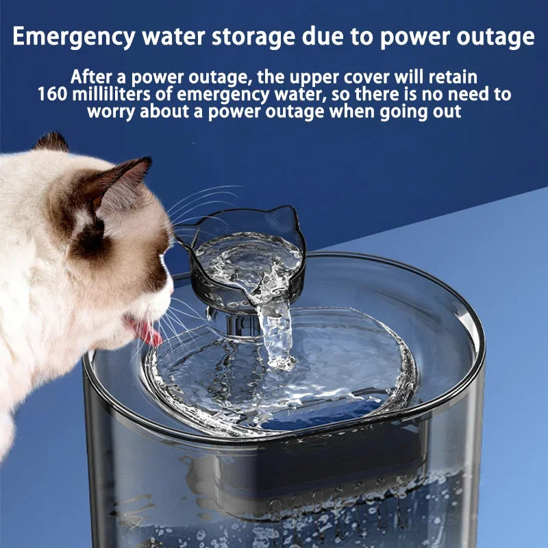 Fontaine à Eau Électrique pour Chat et Chien – Filtration USB, Fonctionnement Silencieux