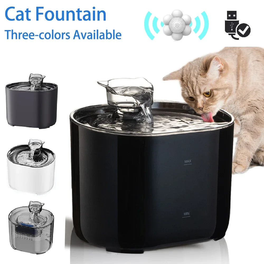 Fontaine à Eau Électrique pour Chat et Chien – Filtration USB, Fonctionnement Silencieux