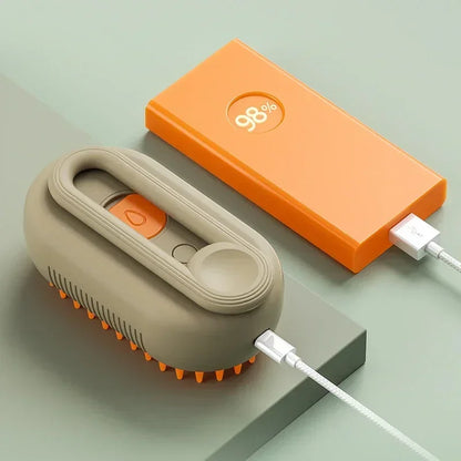 Brosse Vapeur 3-en-1 pour Chien et Chat – Nettoyage, Massage et Toilettage à Vapeur