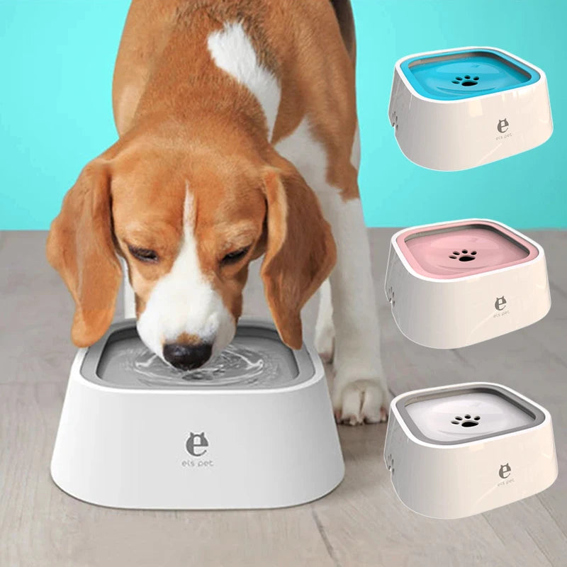 Bol d'Eau Flottant Anti-Débordement pour Chien et Chat