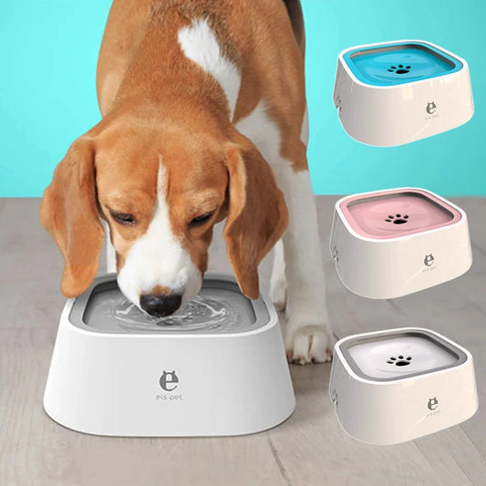 Bol d'Eau Flottant Anti-Débordement pour Chien et Chat