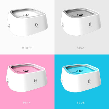 Bol d'Eau Flottant Anti-Débordement pour Chien et Chat