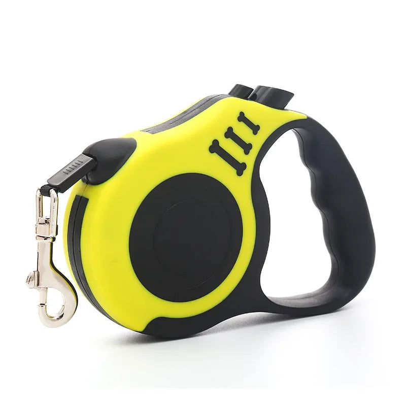 Laisse Rétractable Automatique pour Chien – 3M ou 5M, Frein et Blocage Sécurisé