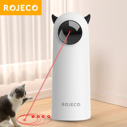 Jouet Laser Automatique pour Chat – Rotation 360°, Mode Manuel et Automatique